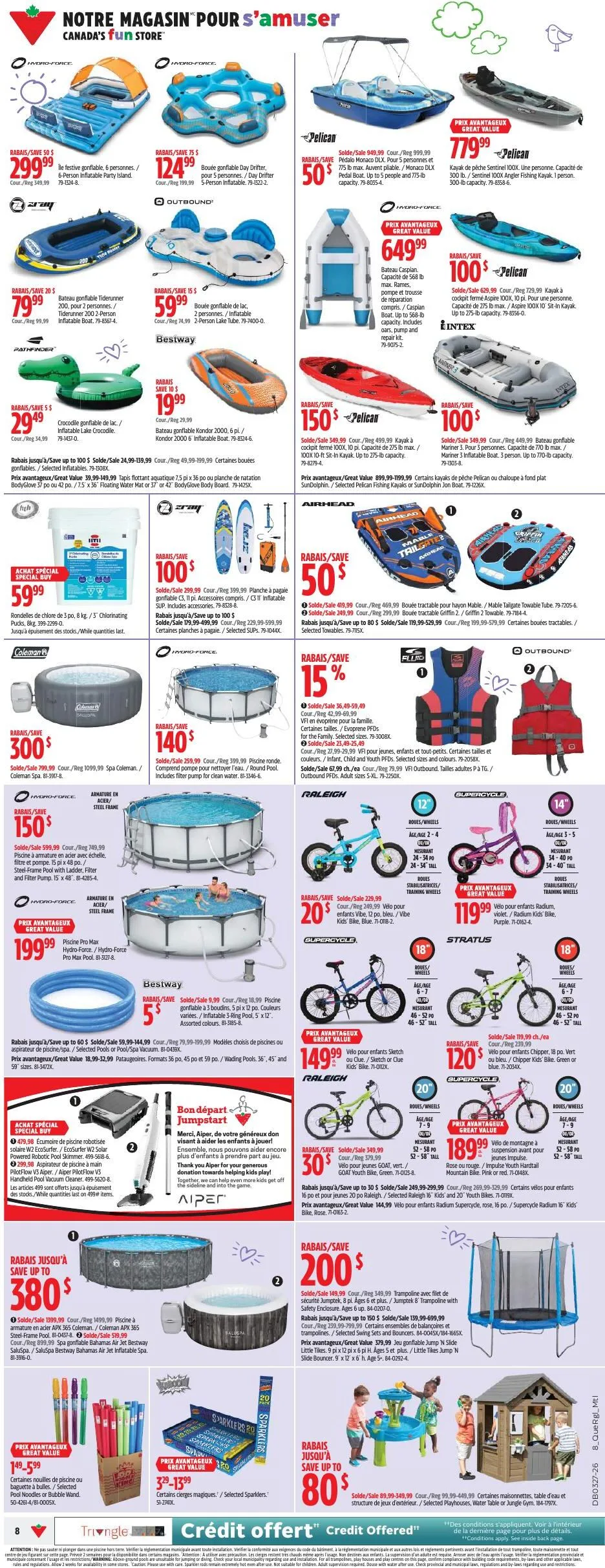 Page 8 de la Circulaire Canadian Tire du 2 au 8 juillet 2026