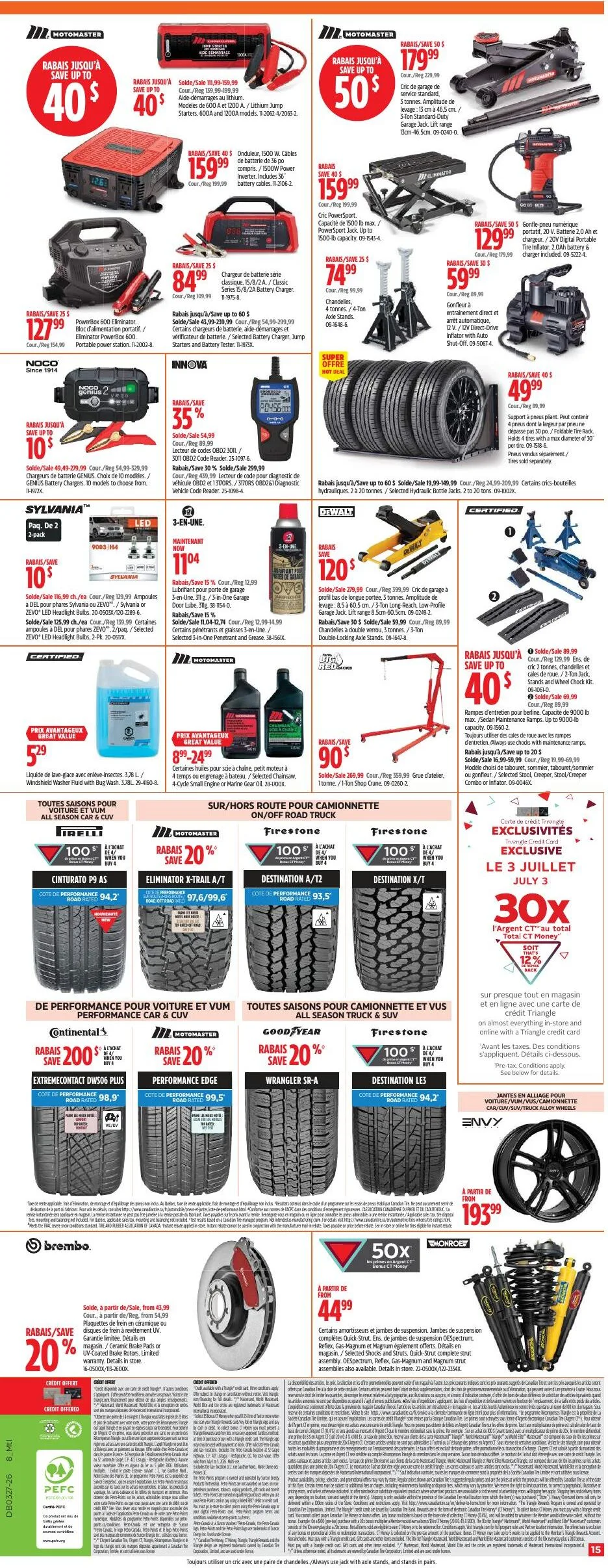 Page 15 de la Circulaire Canadian Tire du 2 au 8 juillet 2026