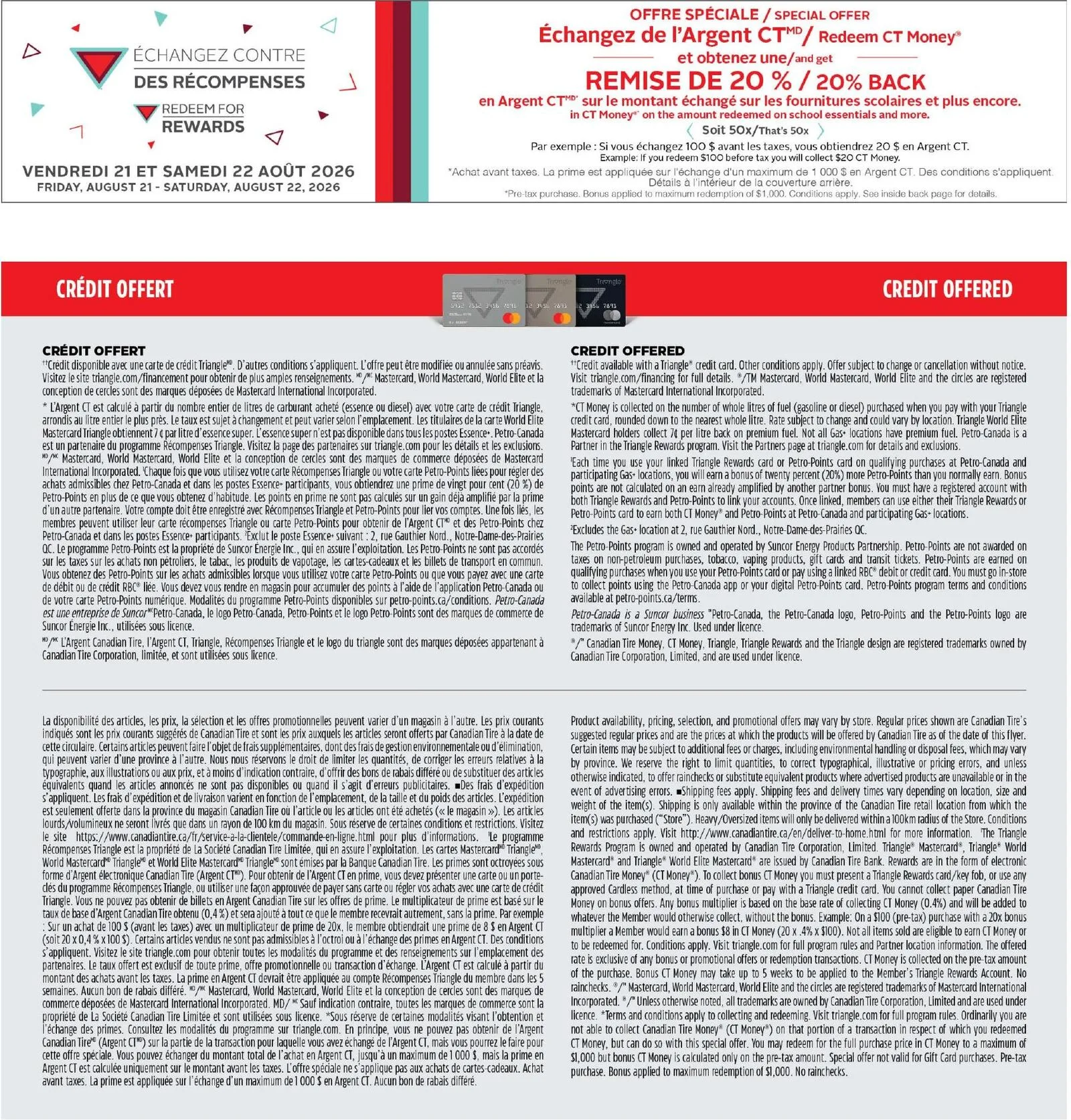 Page 34 de la Circulaire Canadian Tire du 20 au 26 août 2026