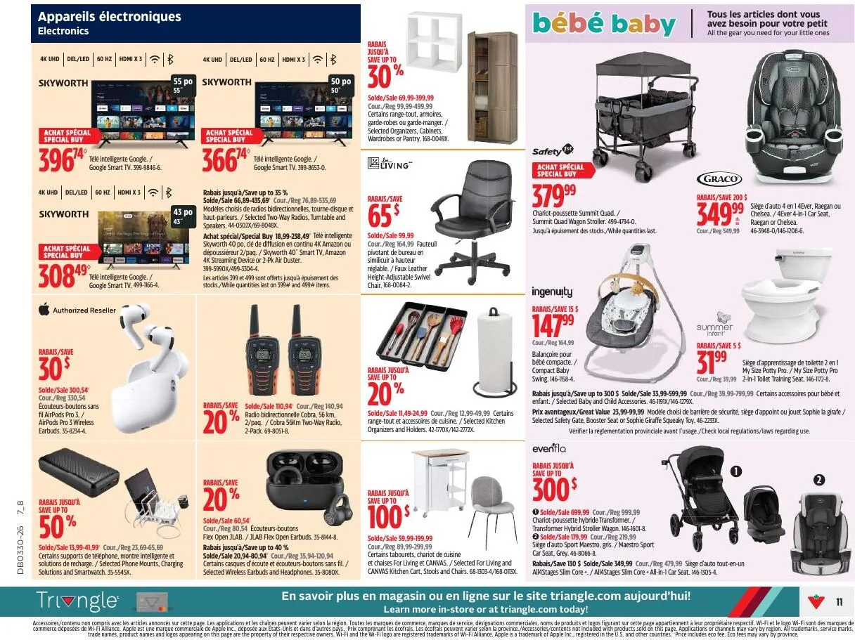 Page 11 de la Circulaire Canadian Tire du 23 au 29 juillet 2026