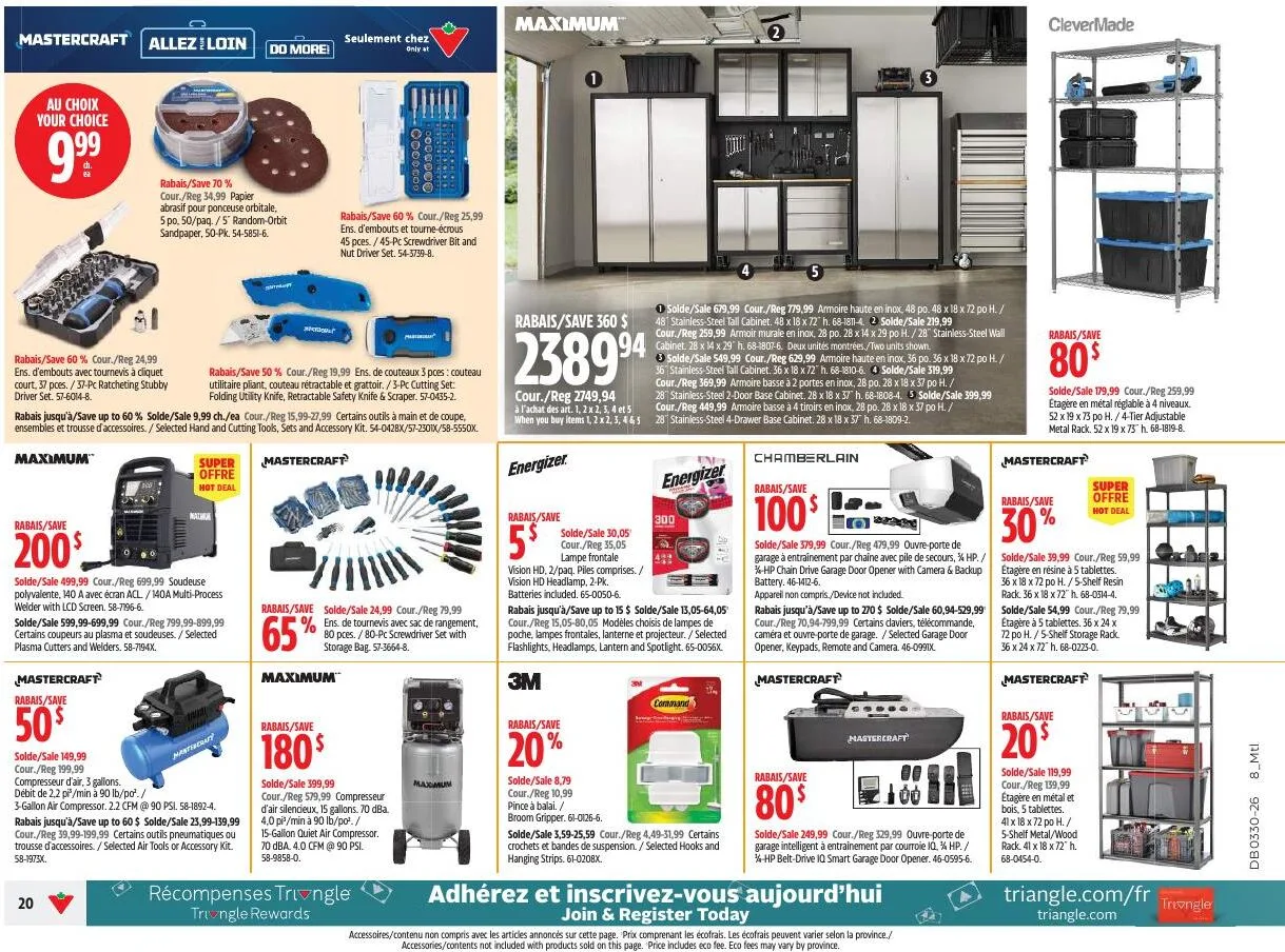 Page 20 de la Circulaire Canadian Tire du 23 au 29 juillet 2026