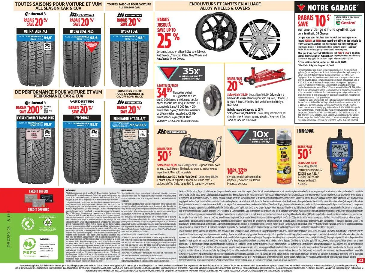 Page 23 de la Circulaire Canadian Tire du 23 au 29 juillet 2026