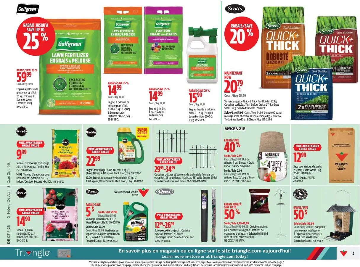 Page 3 de la Circulaire Canadian Tire du 23 au 30 avril 2026