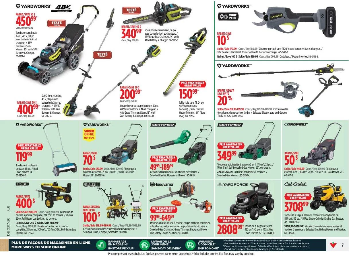 Page 7 de la Circulaire Canadian Tire du 23 au 30 avril 2026