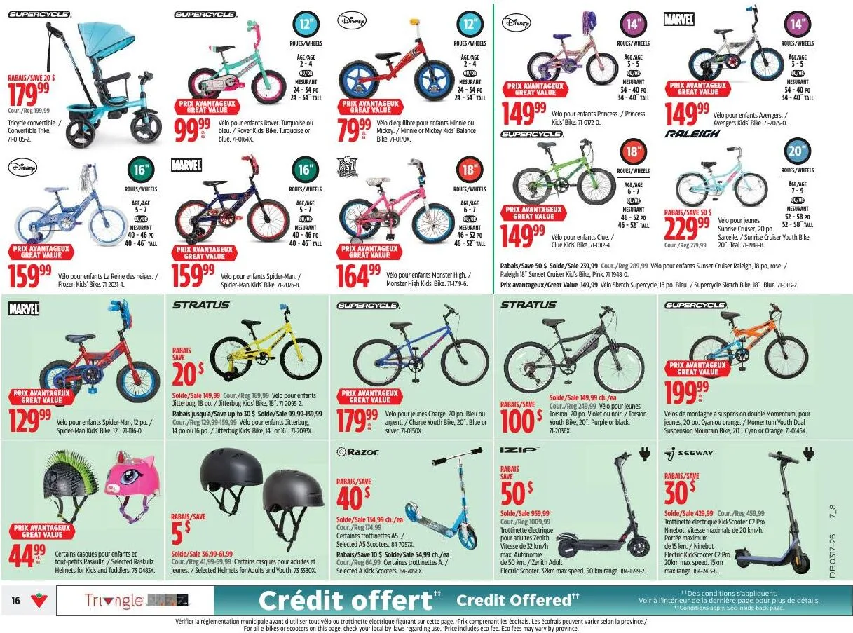 Page 16 de la Circulaire Canadian Tire du 23 au 30 avril 2026