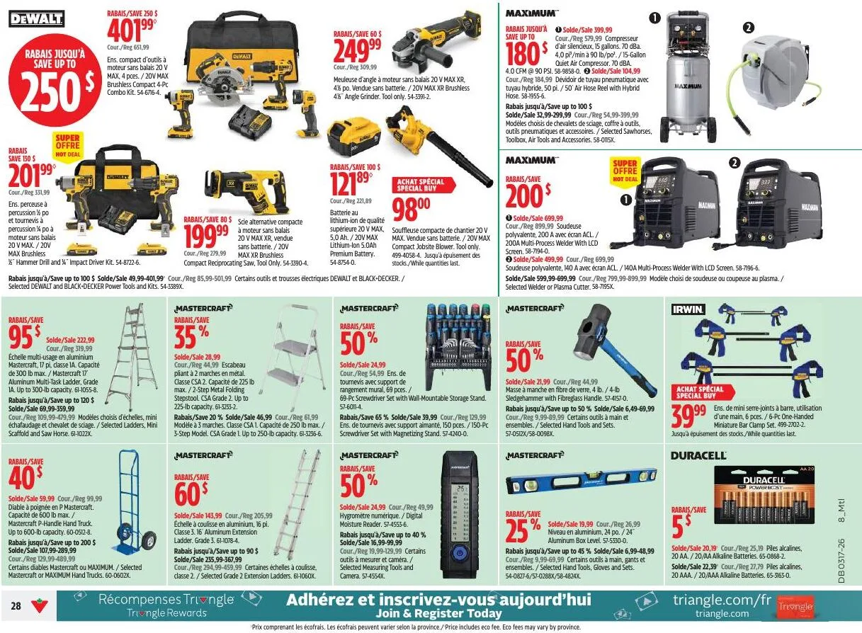 Page 28 de la Circulaire Canadian Tire du 23 au 30 avril 2026