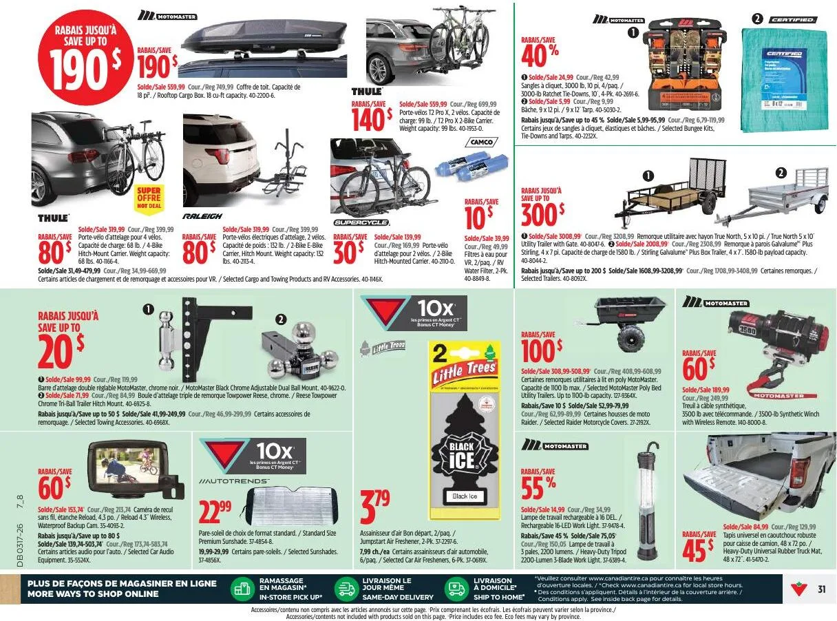 Page 31 de la Circulaire Canadian Tire du 23 au 30 avril 2026