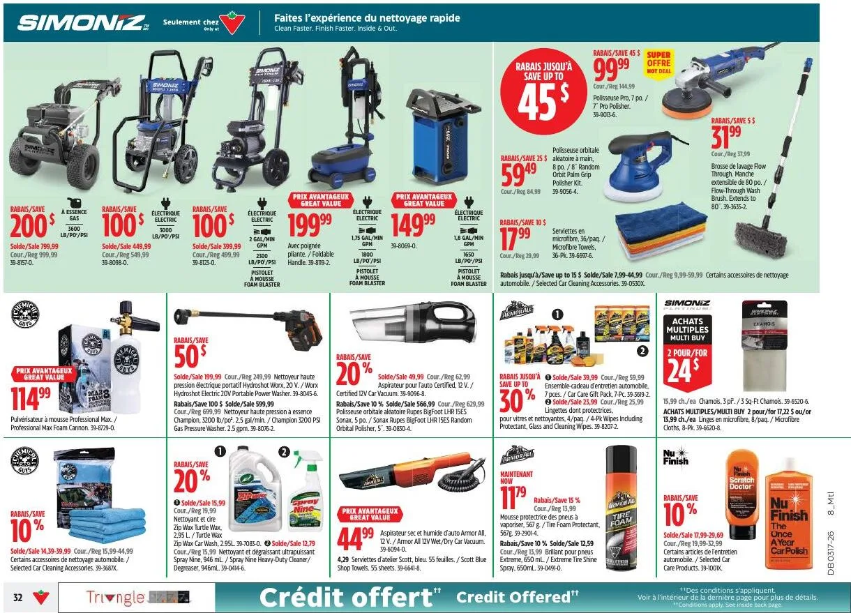 Page 32 de la Circulaire Canadian Tire du 23 au 30 avril 2026