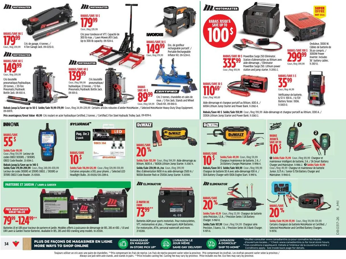 Page 34 de la Circulaire Canadian Tire du 23 au 30 avril 2026
