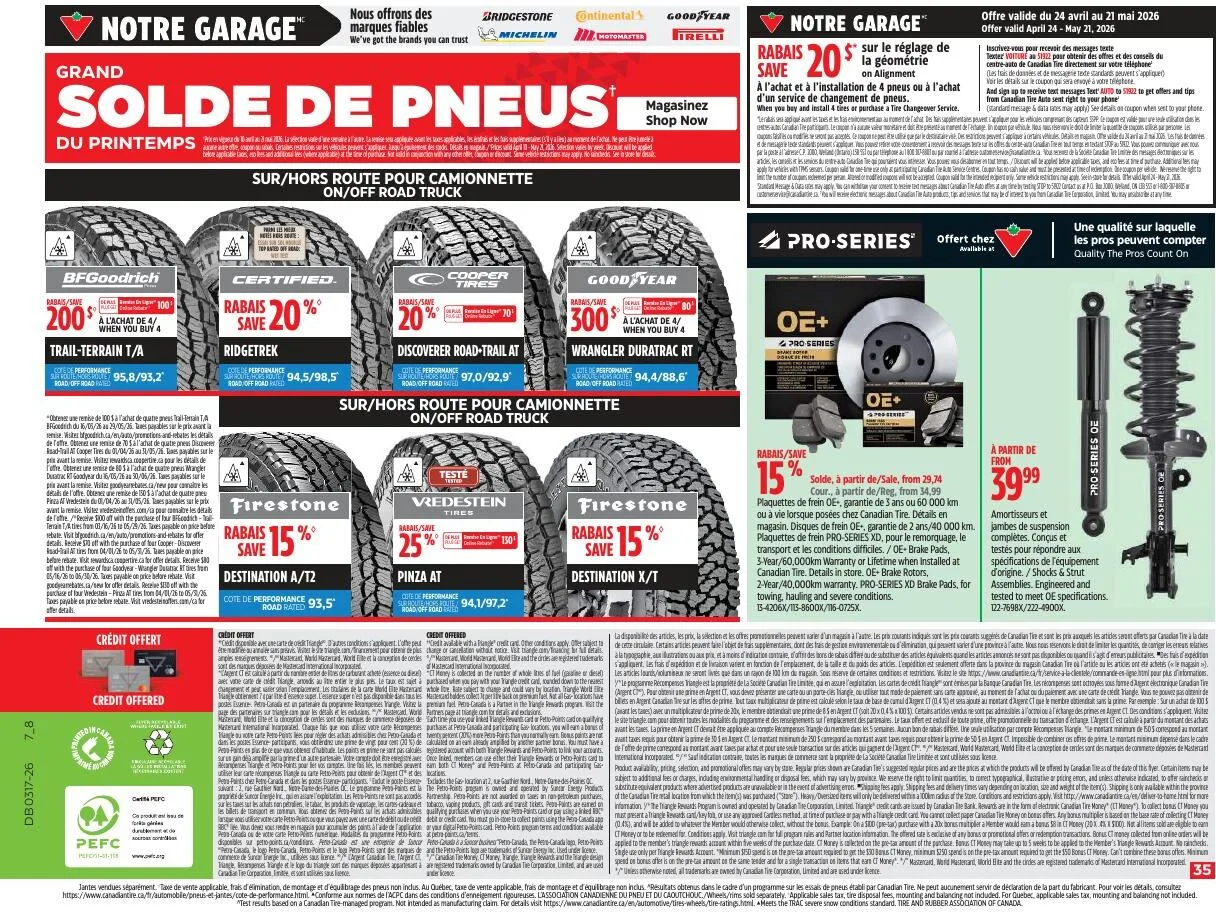 Page 35 de la Circulaire Canadian Tire du 23 au 30 avril 2026