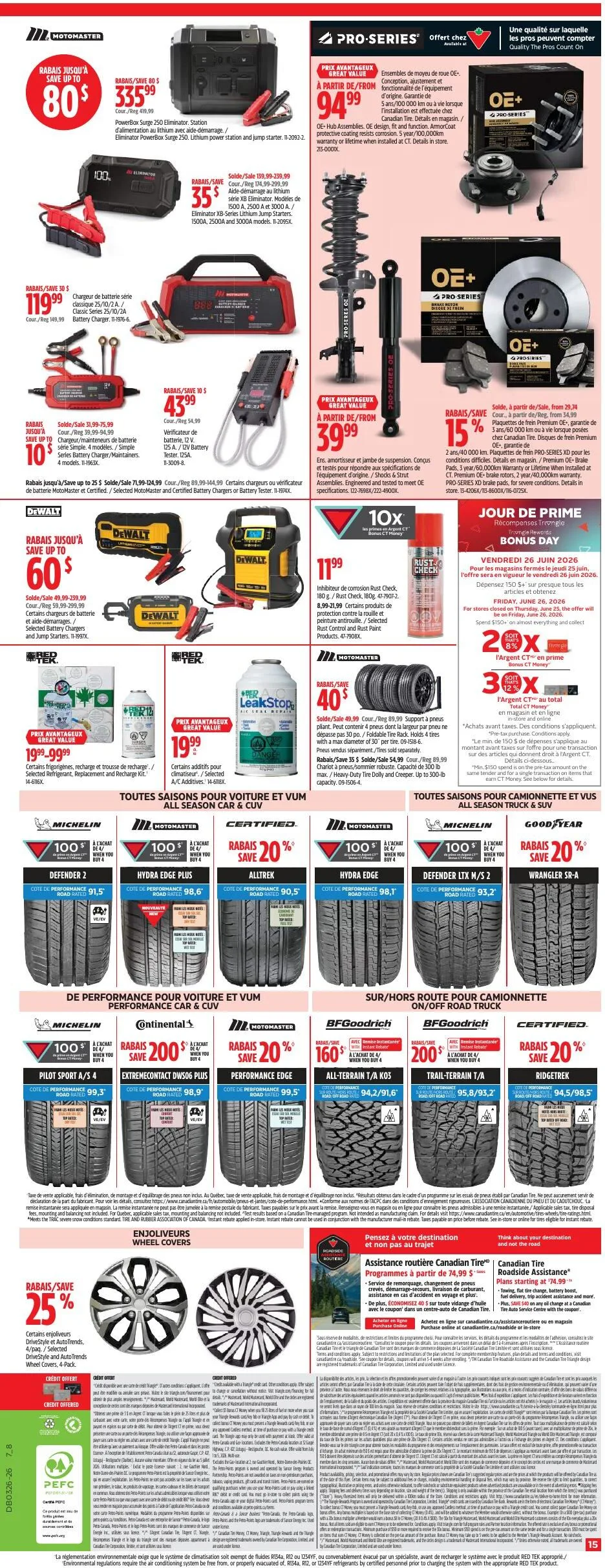 Page 15 de la Circulaire Canadian Tire du 25 juin au 1 juillet 2026
