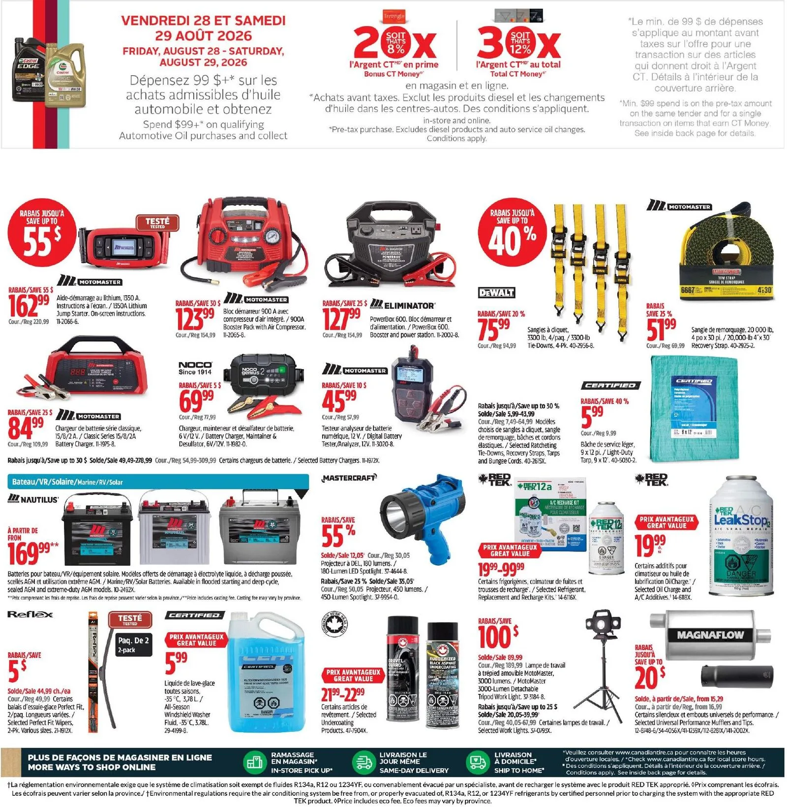 Page 32 de la Circulaire Canadian Tire du 27 août au 2 septembre 2026