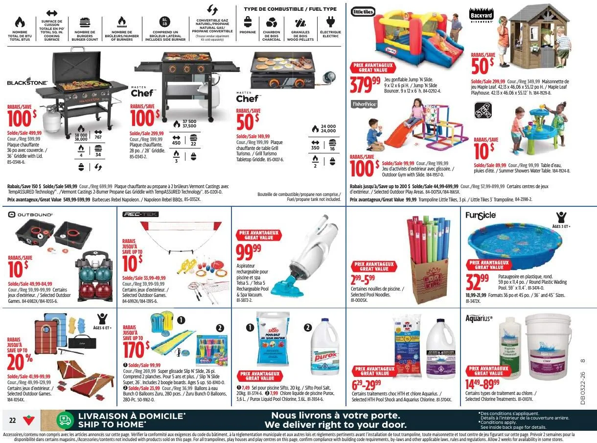 Page 22 de la Circulaire Canadian Tire du 28 mai au 7 juin 2026
