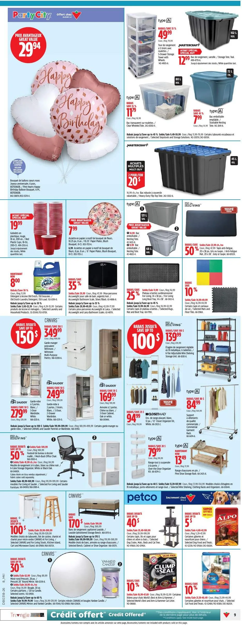 Page 9 de la Circulaire Canadian Tire du 30 avril au 6 mai 2026