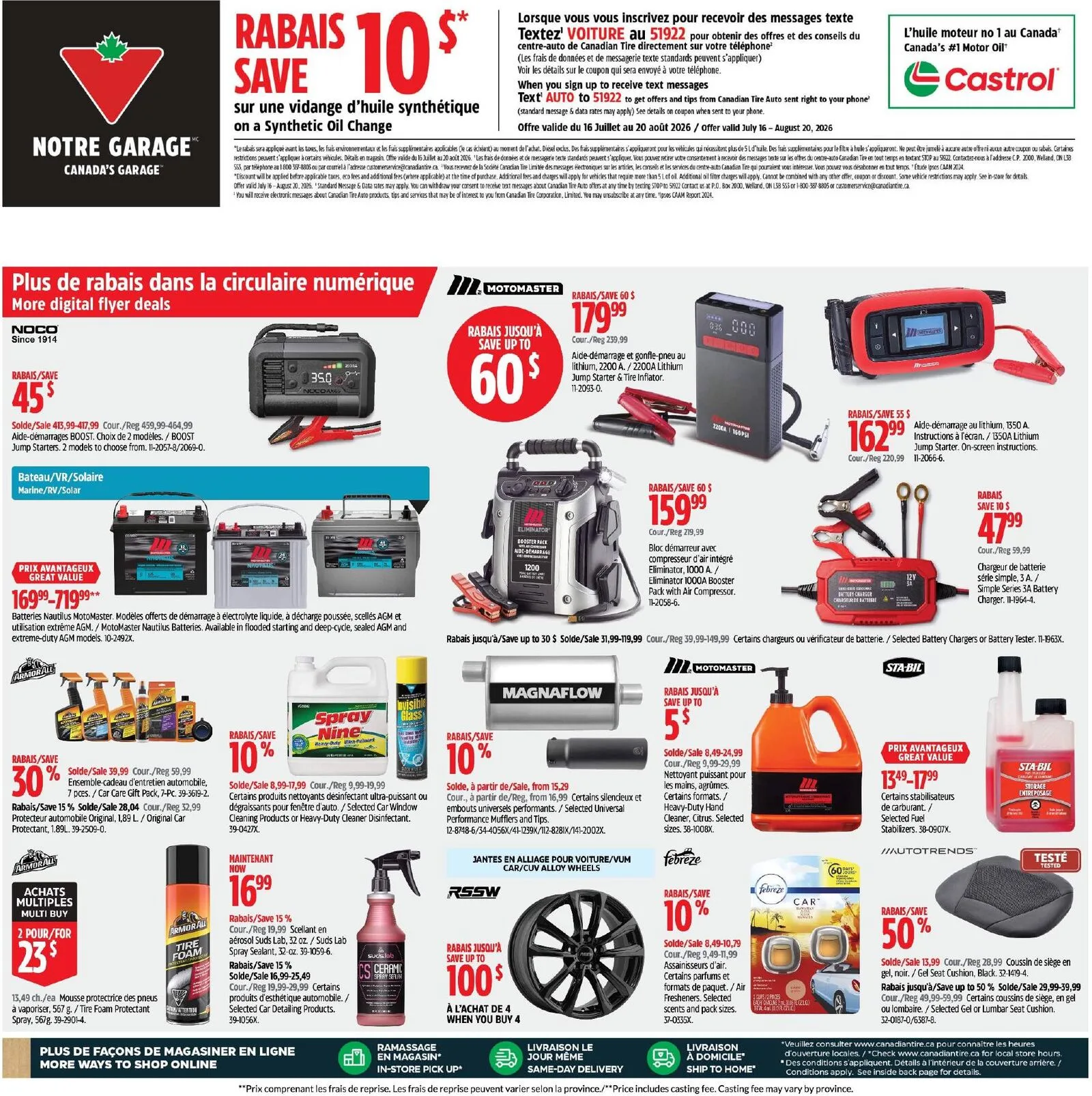 Page 30 de la Circulaire Canadian Tire du 30 juillet au 5 août 2026
