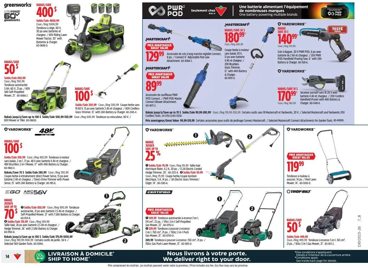 Page 14 de la Circulaire Canadian Tire du 4 au 11 juin 2026