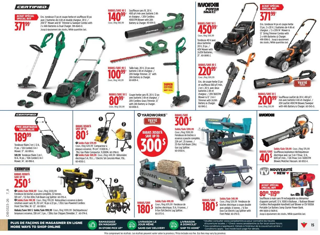 Page 15 de la Circulaire Canadian Tire du 4 au 11 juin 2026