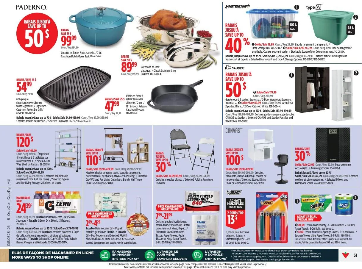 Page 31 de la Circulaire Canadian Tire du 4 au 11 juin 2026