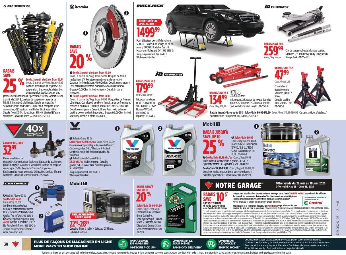 Page 38 de la Circulaire Canadian Tire du 4 au 11 juin 2026