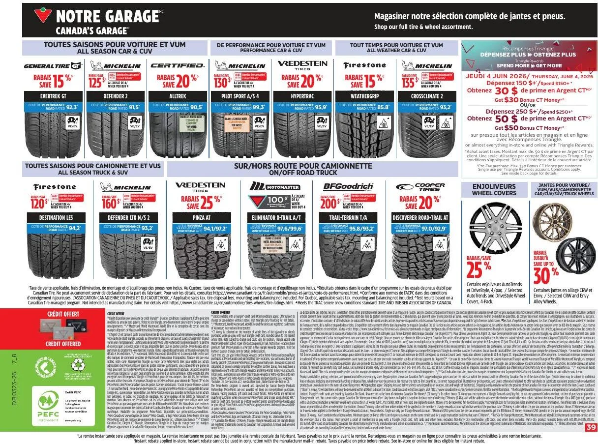 Page 39 de la Circulaire Canadian Tire du 4 au 11 juin 2026