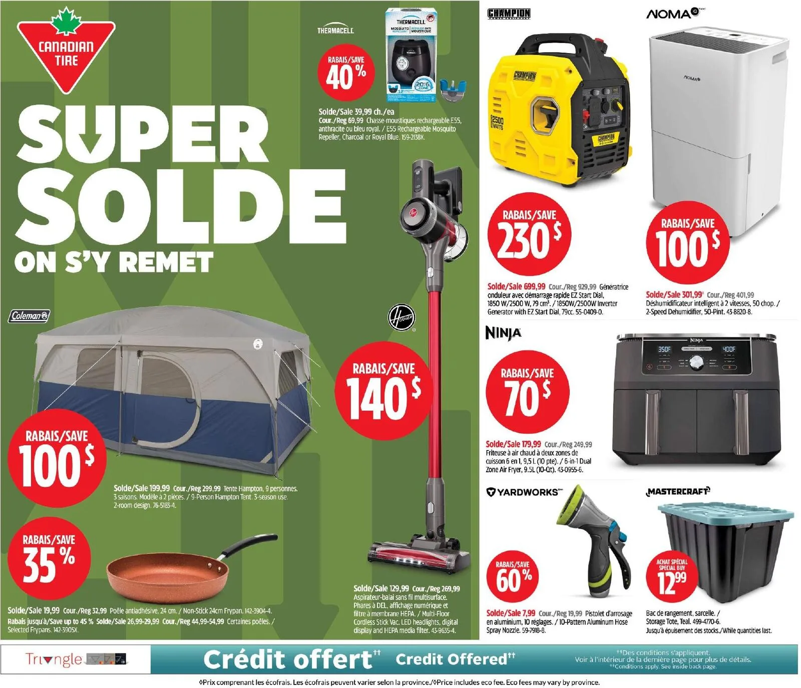 Page 1 de la Circulaire Canadian Tire du 6 au 12 août 2026