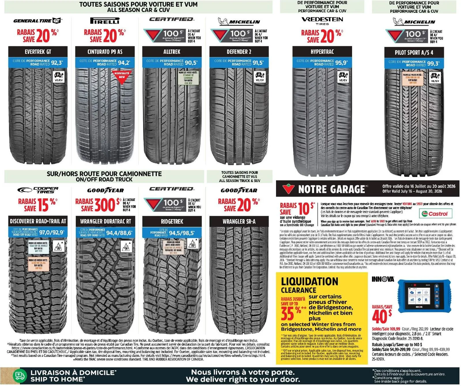Page 30 de la Circulaire Canadian Tire du 6 au 12 août 2026