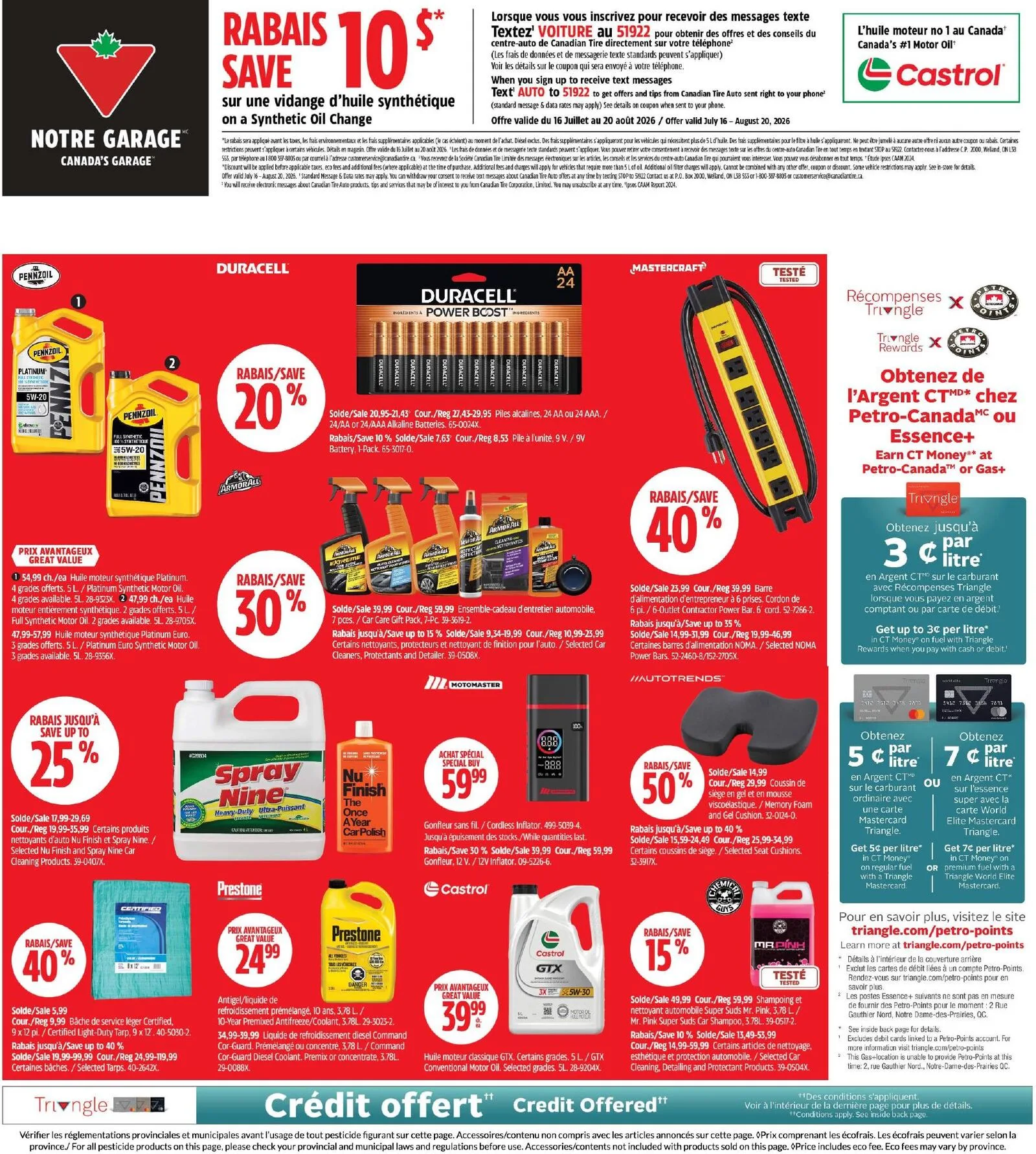 Page 32 de la Circulaire Canadian Tire du 6 au 12 août 2026