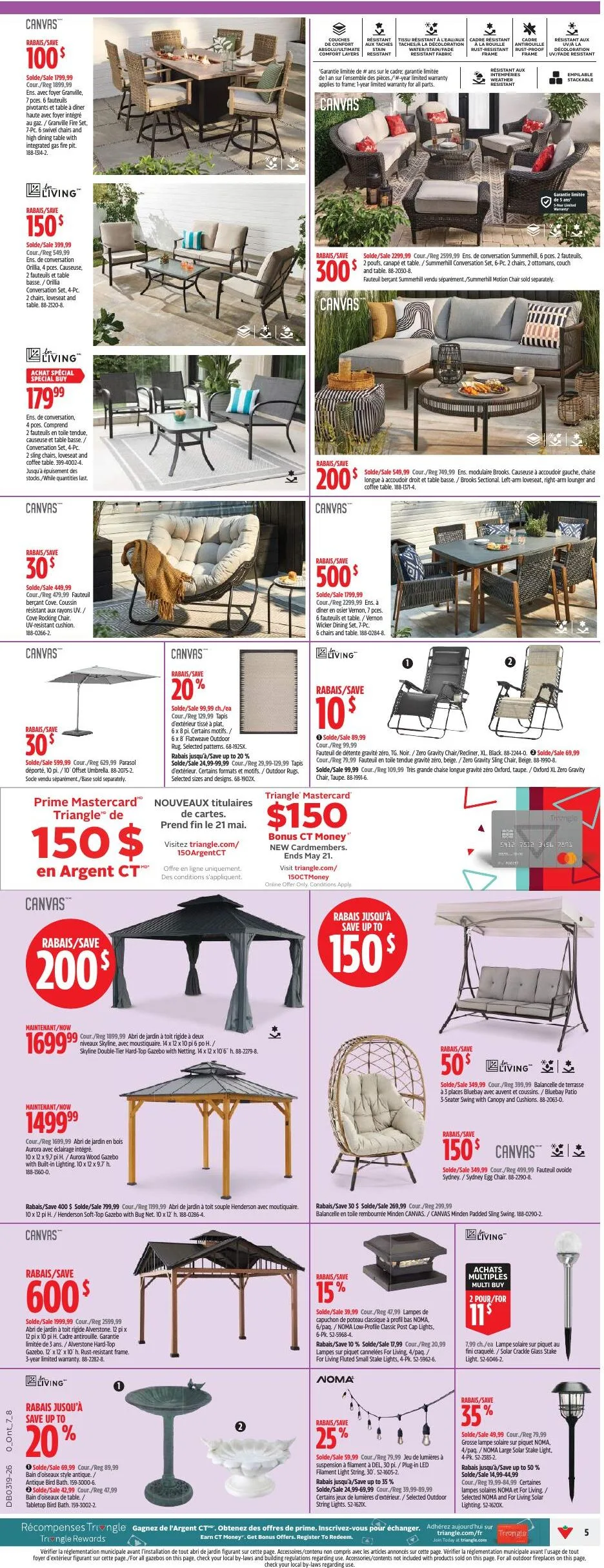 Page 5 de la Circulaire Canadian Tire du 7 au 13 mai 2026