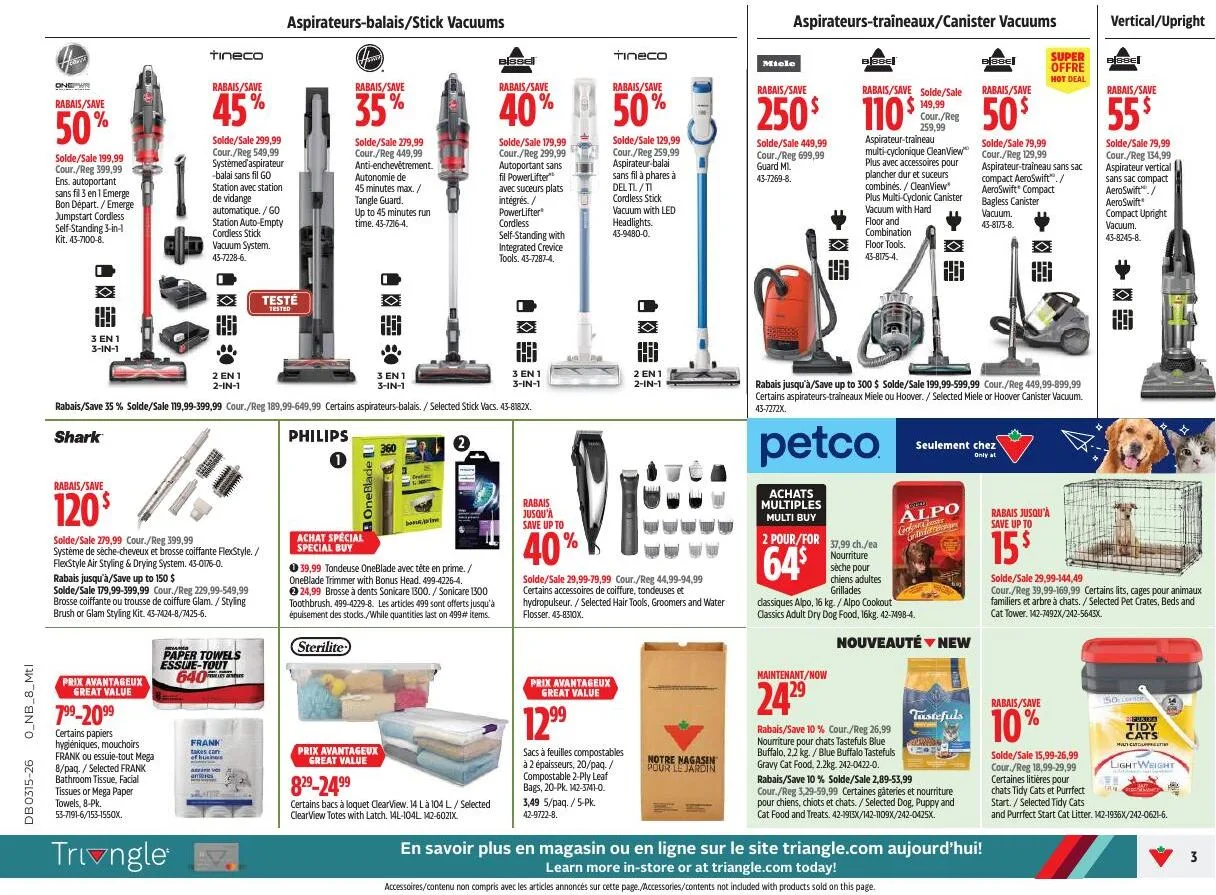 Page 3 de la Circulaire Canadian Tire du 9 au 15 avril 2026