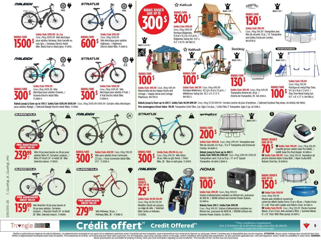 Page 9 de la Circulaire Canadian Tire du 9 au 15 avril 2026