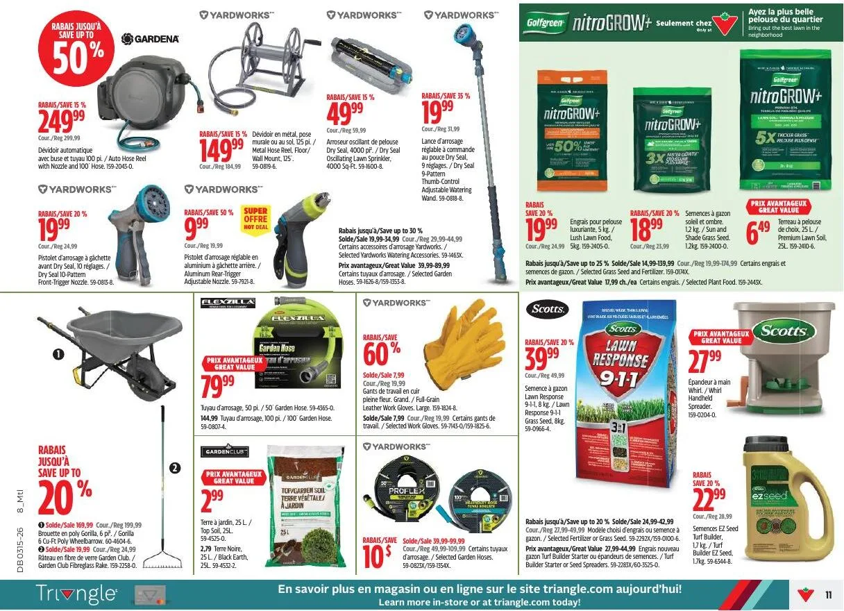 Page 11 de la Circulaire Canadian Tire du 9 au 15 avril 2026
