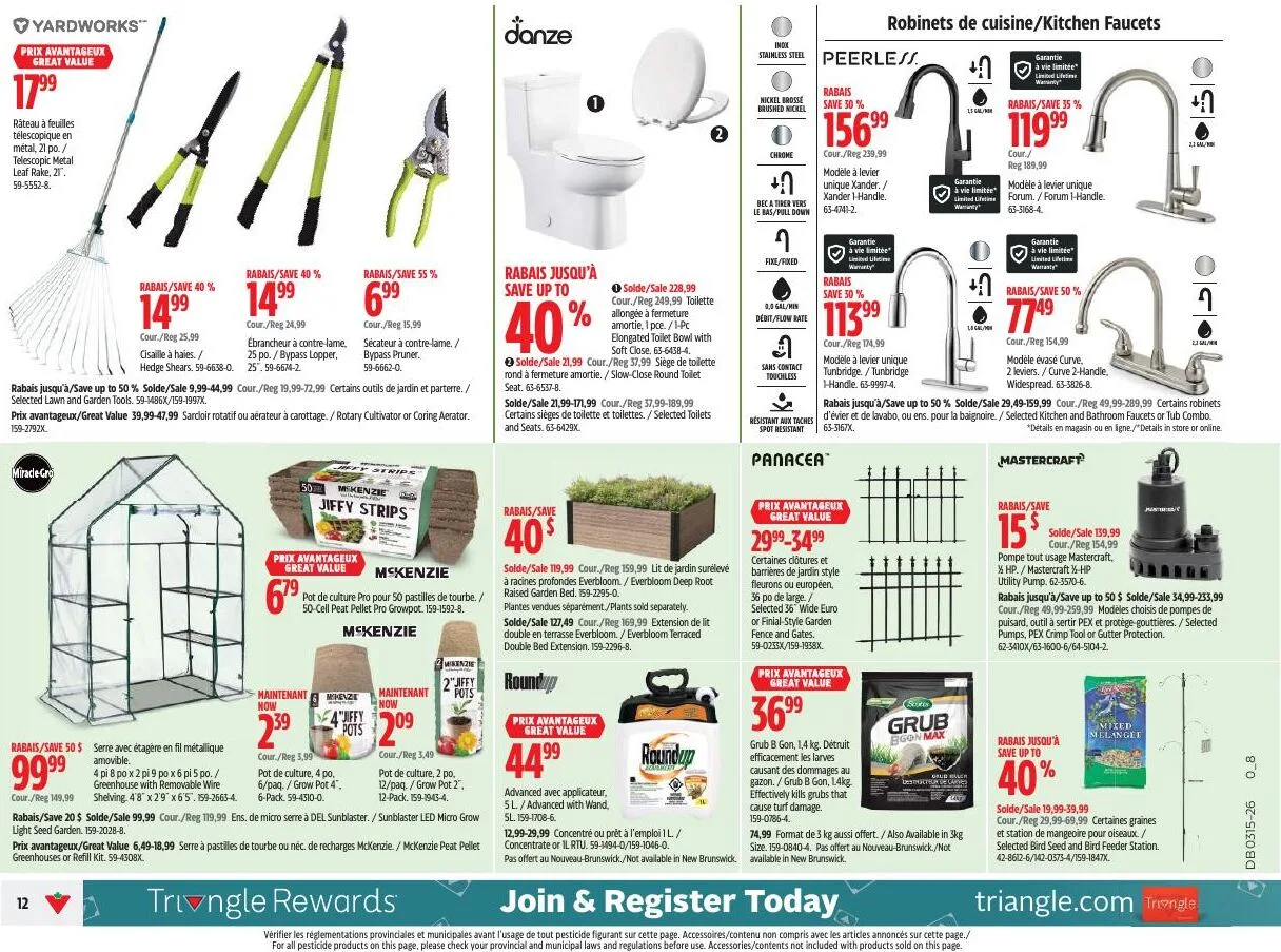 Page 12 de la Circulaire Canadian Tire du 9 au 15 avril 2026