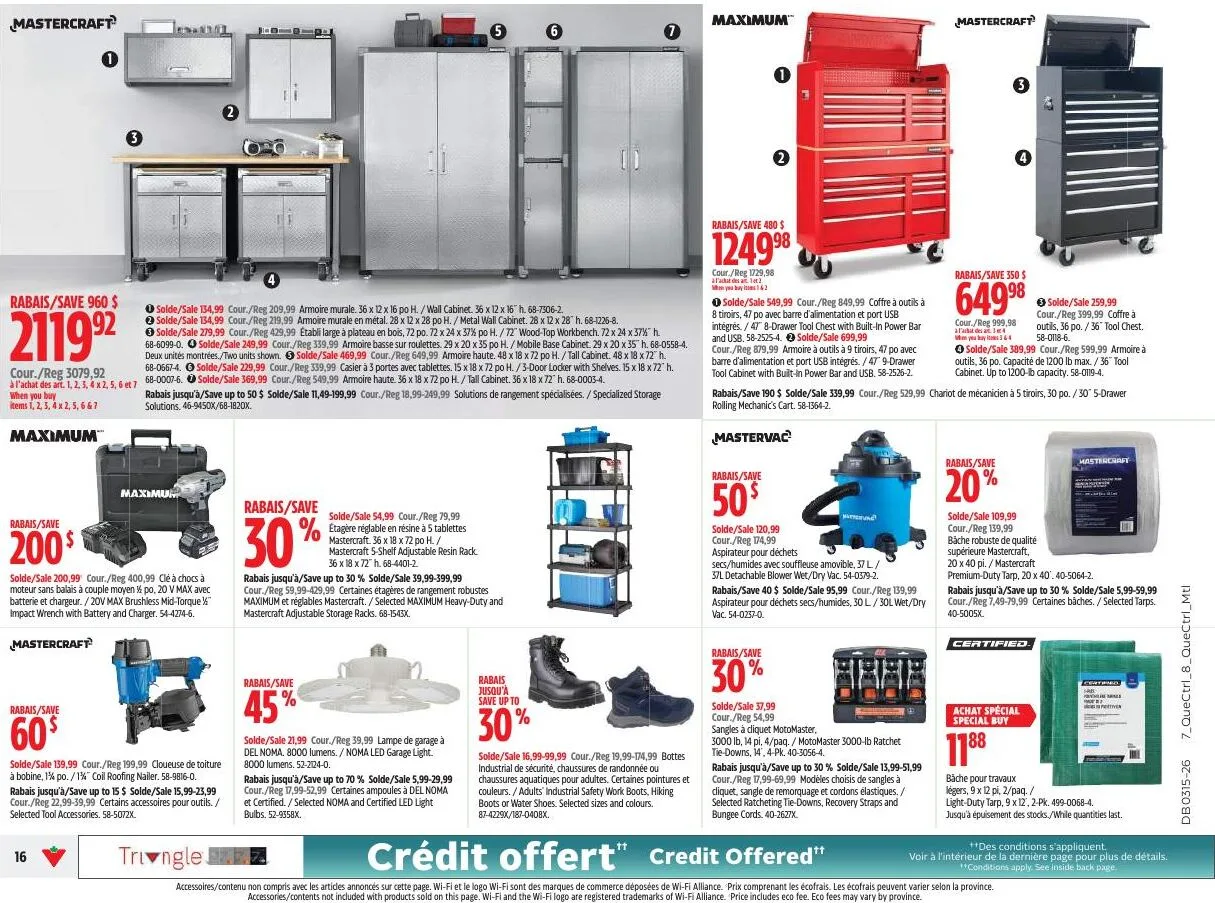 Page 16 de la Circulaire Canadian Tire du 9 au 15 avril 2026