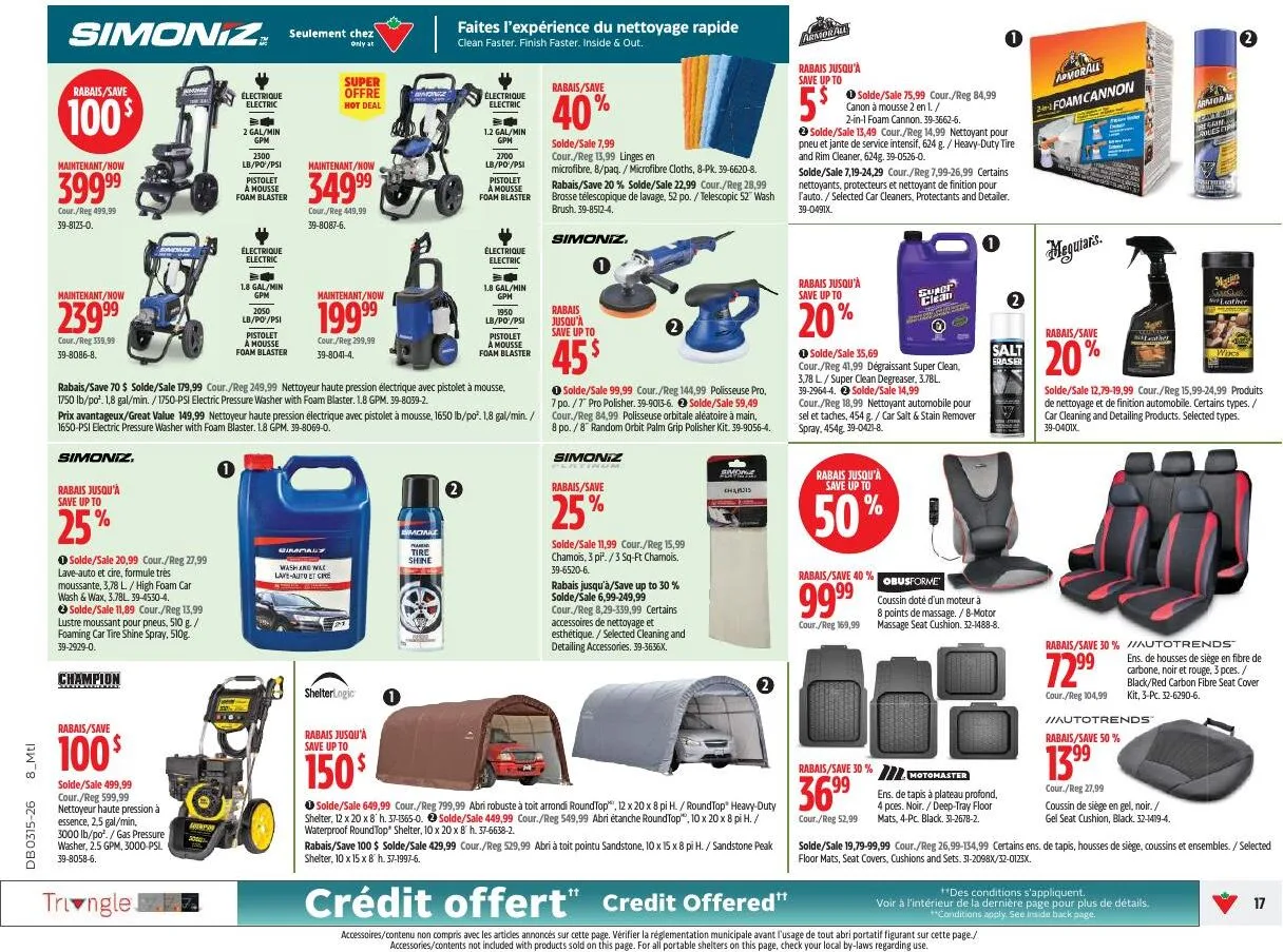 Page 17 de la Circulaire Canadian Tire du 9 au 15 avril 2026