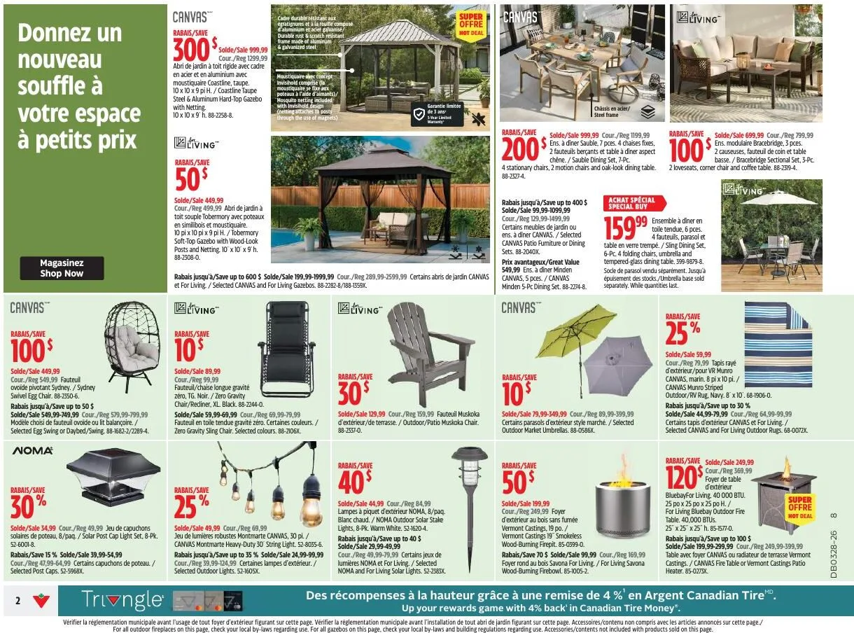 Page 2 de la Circulaire Canadian Tire du 9 au 15 juillet 2026