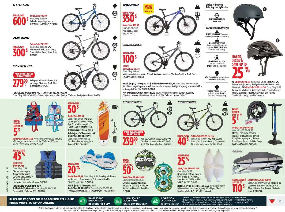 Page 7 de la Circulaire Canadian Tire du 9 au 15 juillet 2026