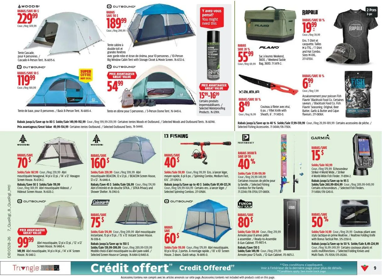 Page 9 de la Circulaire Canadian Tire du 9 au 15 juillet 2026