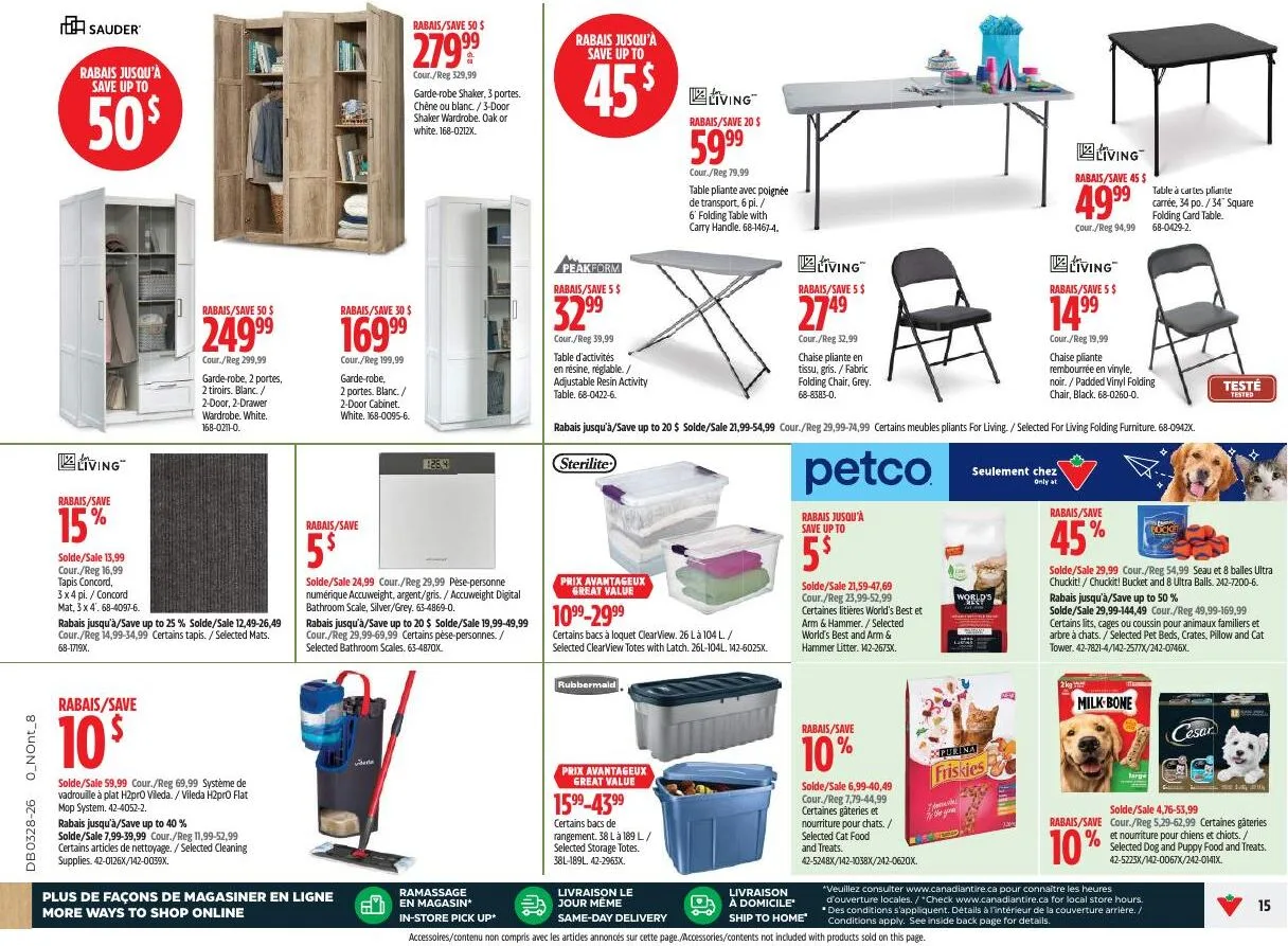 Page 15 de la Circulaire Canadian Tire du 9 au 15 juillet 2026