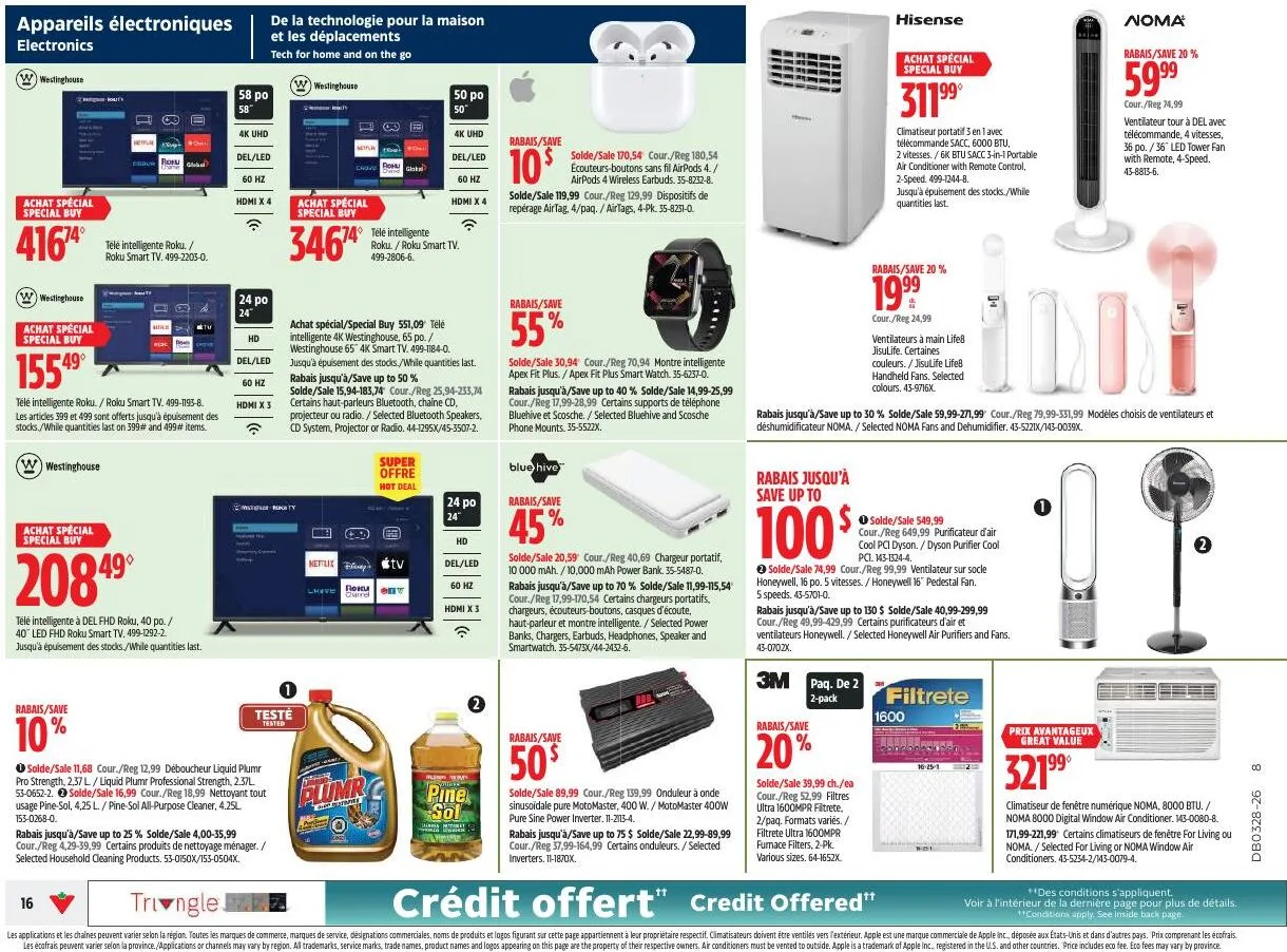 Page 16 de la Circulaire Canadian Tire du 9 au 15 juillet 2026