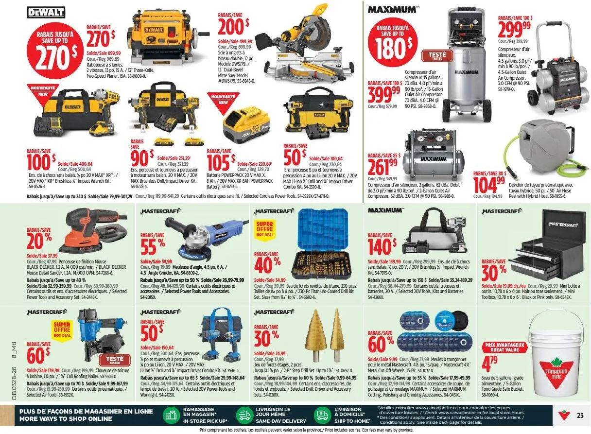 Page 23 de la Circulaire Canadian Tire du 9 au 15 juillet 2026