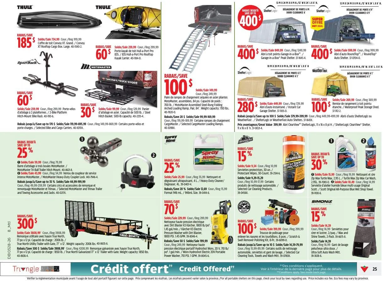 Page 25 de la Circulaire Canadian Tire du 9 au 15 juillet 2026