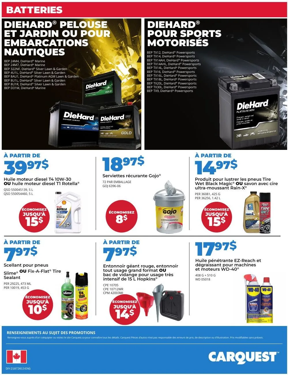 Page 4 de la Circulaire Carquest du 24 mai au 20 juin 2026