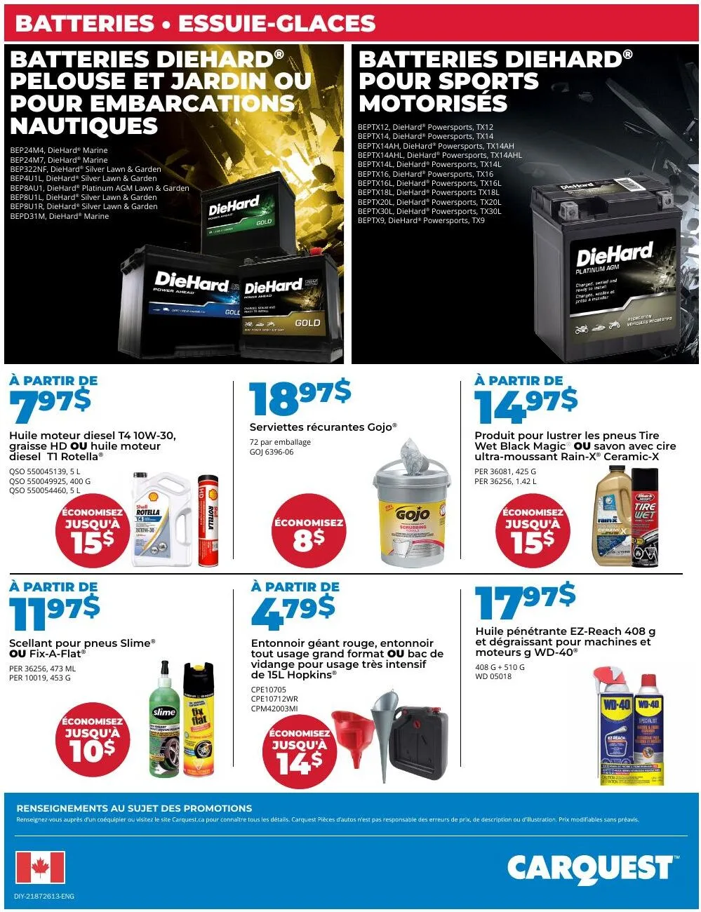 Page 4 de la Circulaire Carquest du 26 avril au 23 mai 2026