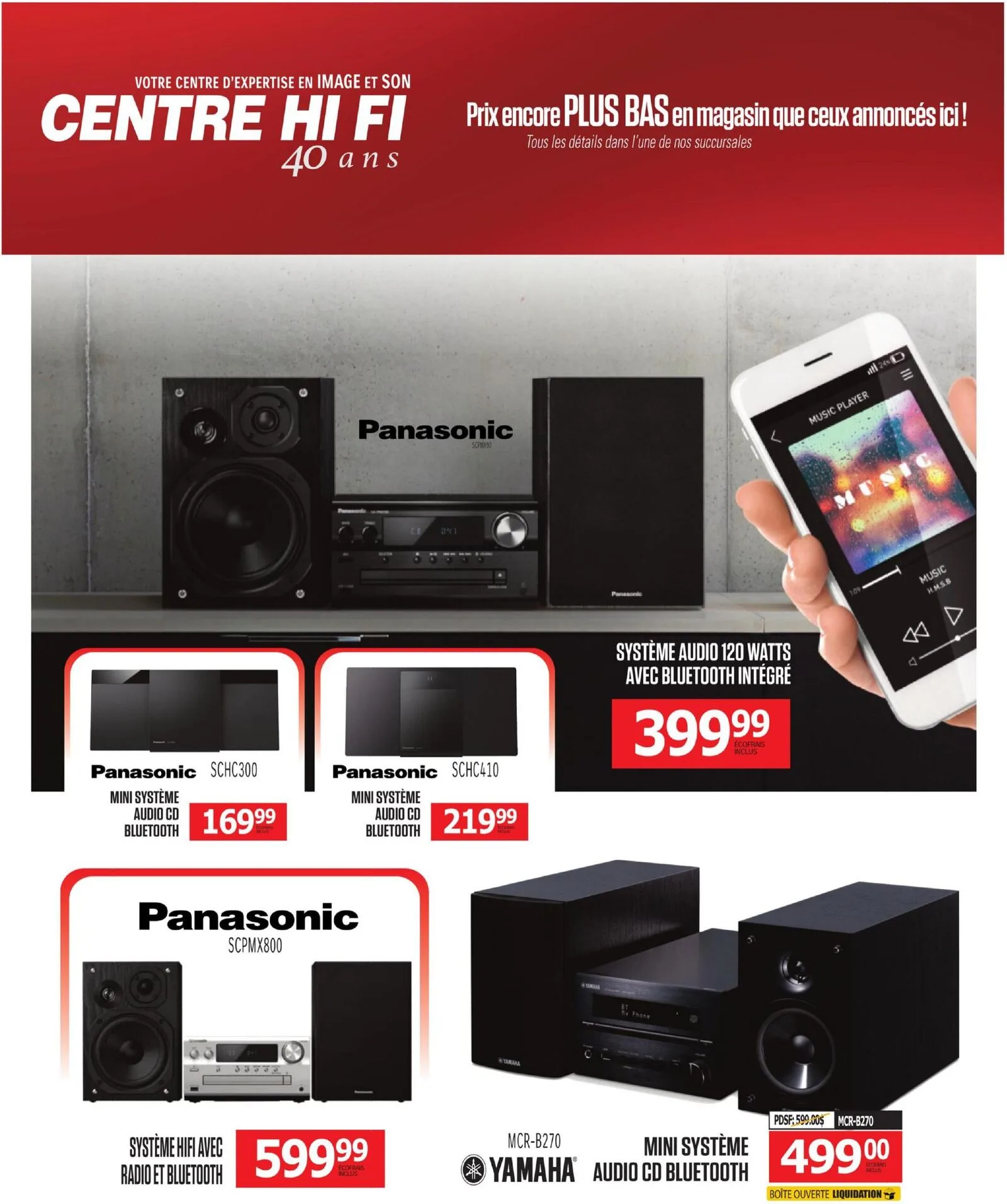 Page 74 de la Circulaire Centre Hi Fi du 10 au 16 avril 2026