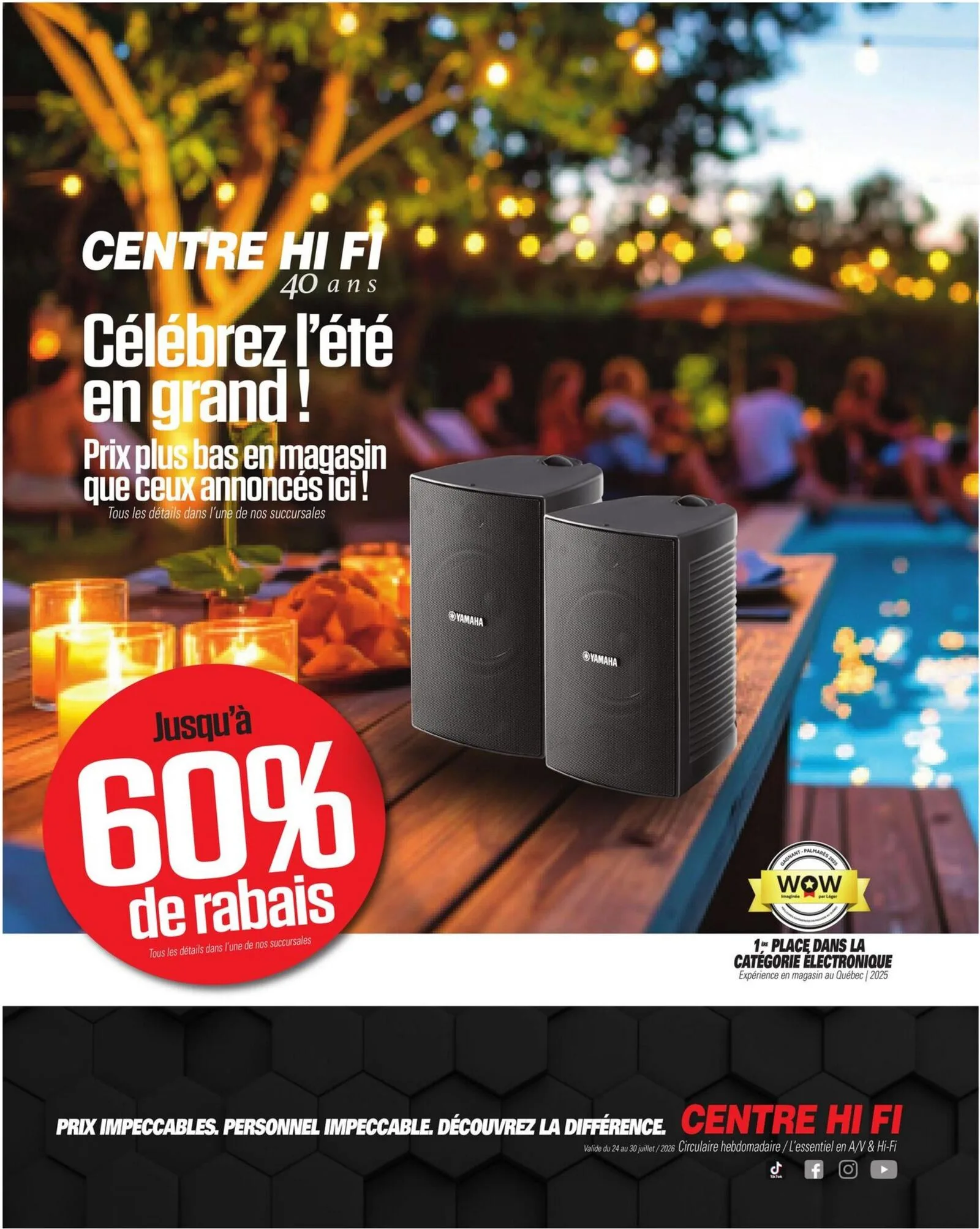 Page 1 de la Circulaire Centre Hi Fi du 24 au 30 juillet 2026