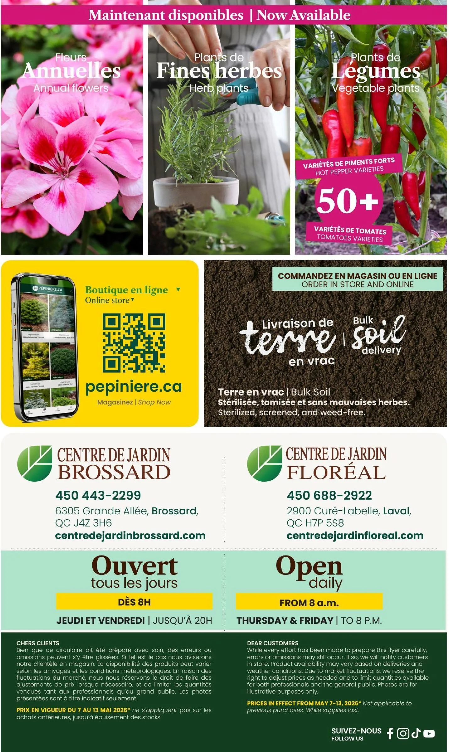 Page 6 de la Circulaire Centre de Jardin Brossard du 7 au 13 mai 2026