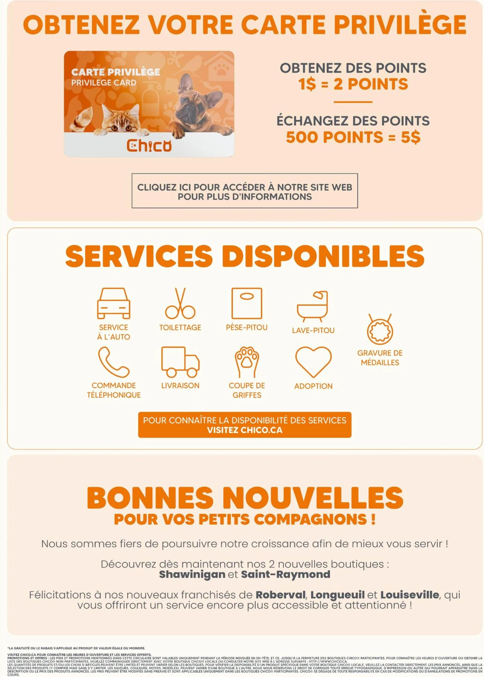 Page 4 de la Circulaire Chico du 23 juillet au 5 août 2026