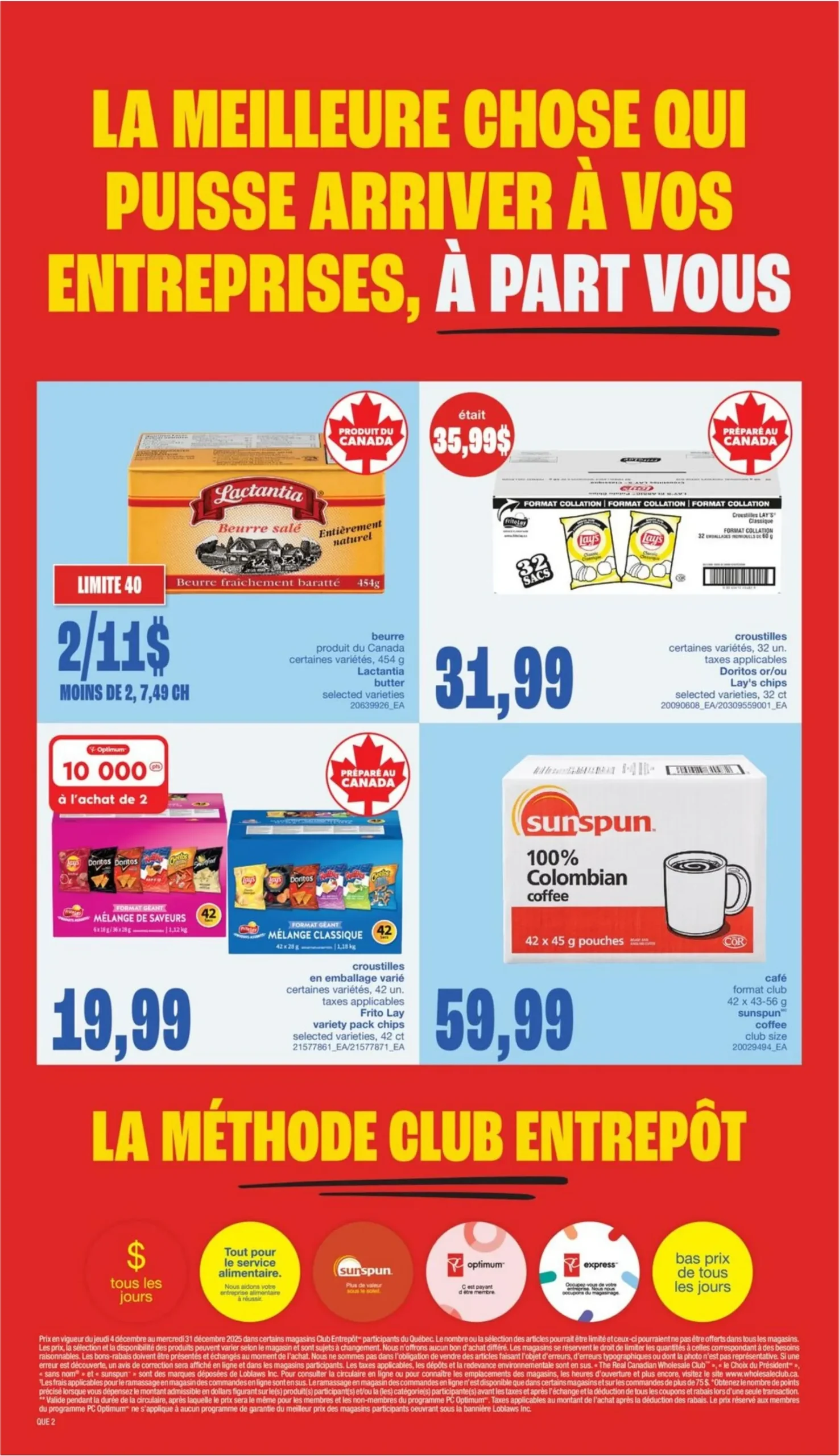 Page 6 de la Circulaire Club Entrepôt du 4 au 31 décembre 2025