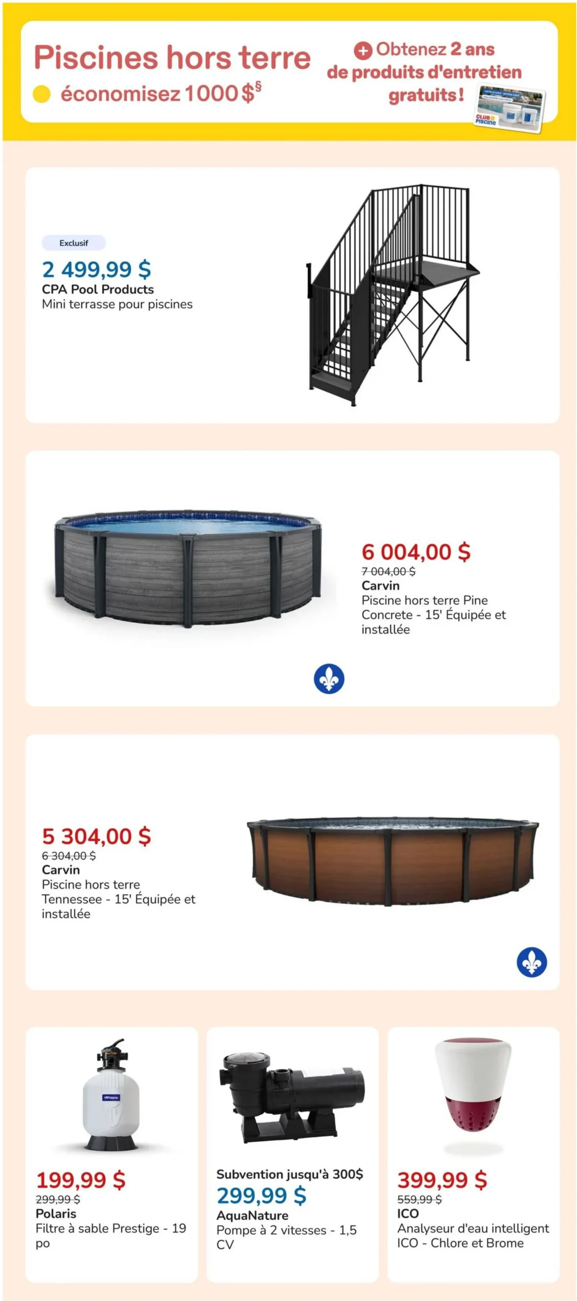 Page 7 de la Circulaire Club Piscine du 1 au 14 juillet 2026
