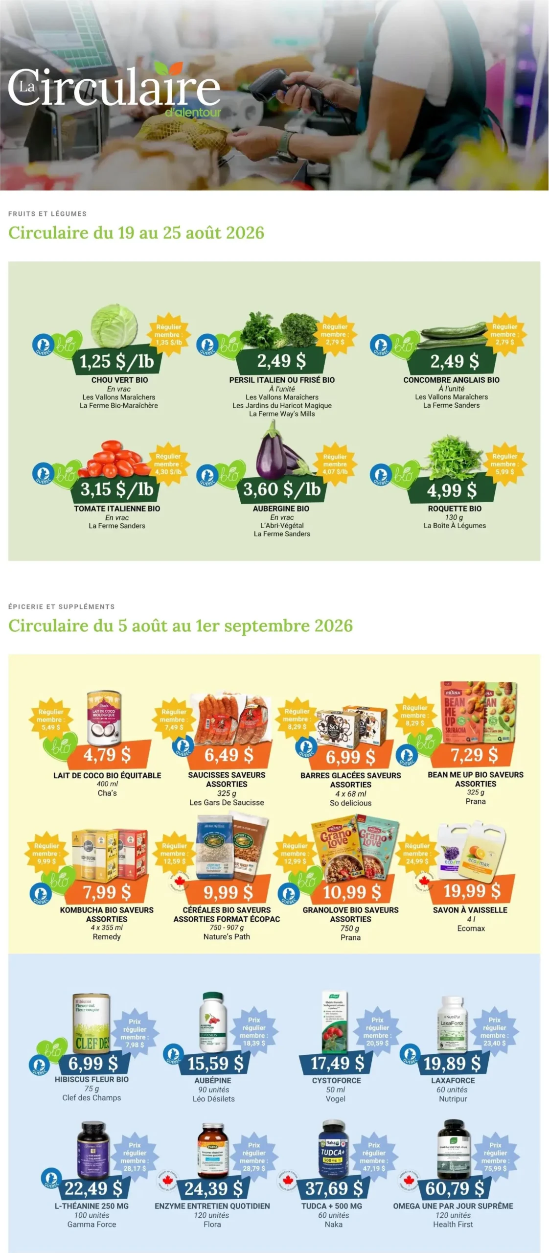 Page 1 de la Circulaire Coop Alentour du 19 au 25 août 2026